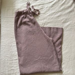 soft ribbed lounge pants